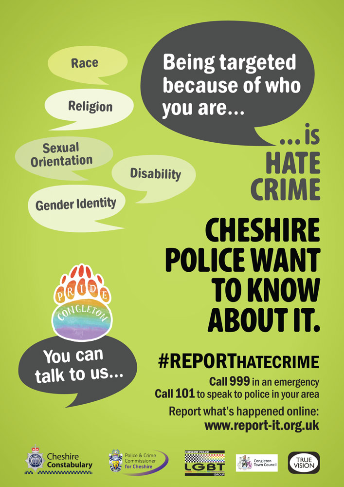 Hate crime reporting poster