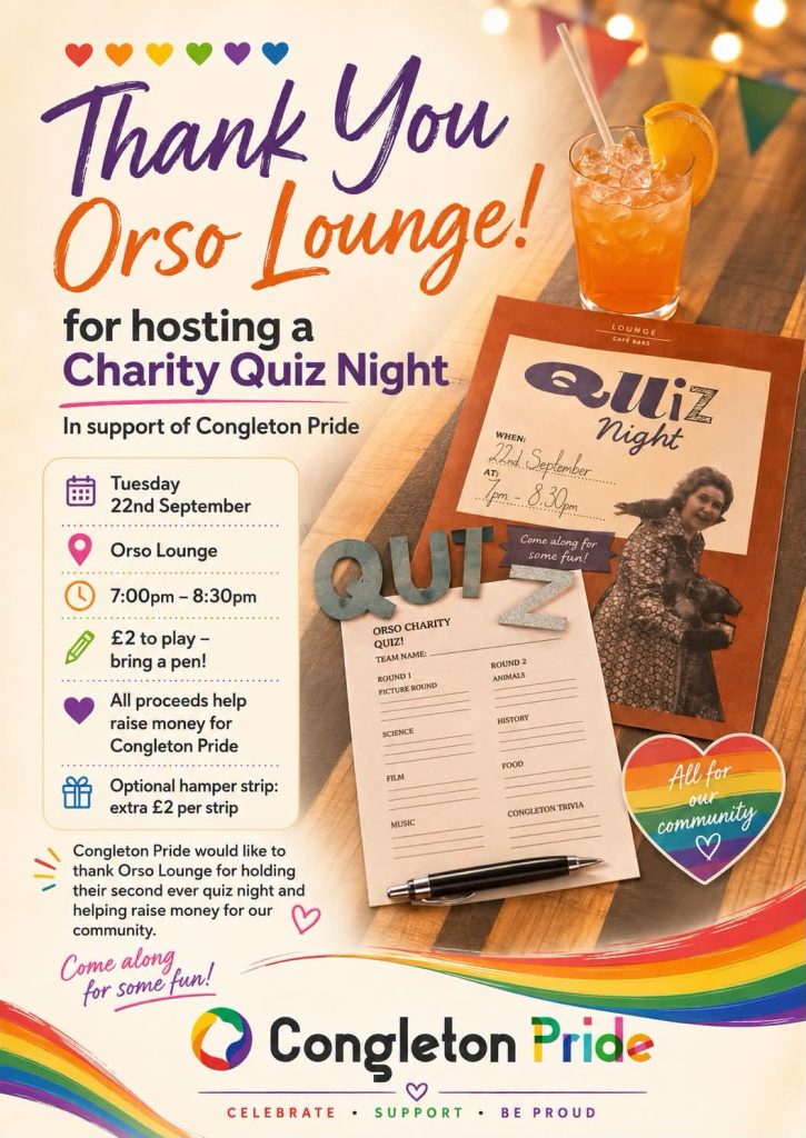 Charity Quiz at the Orso Lounge